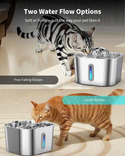 Cat Water Fountain Stainless Steel